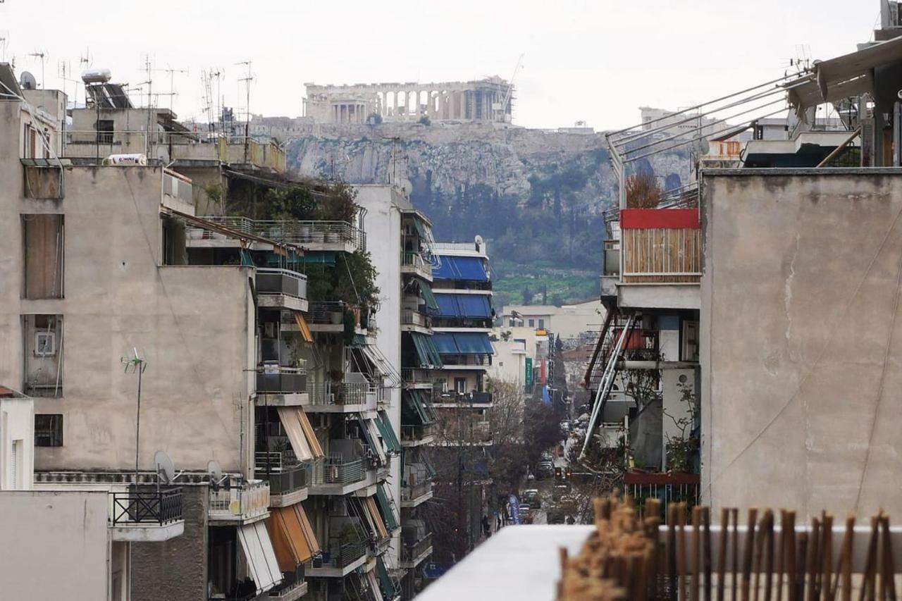 Comfy Apartment With Acropolis View Athen Exterior foto